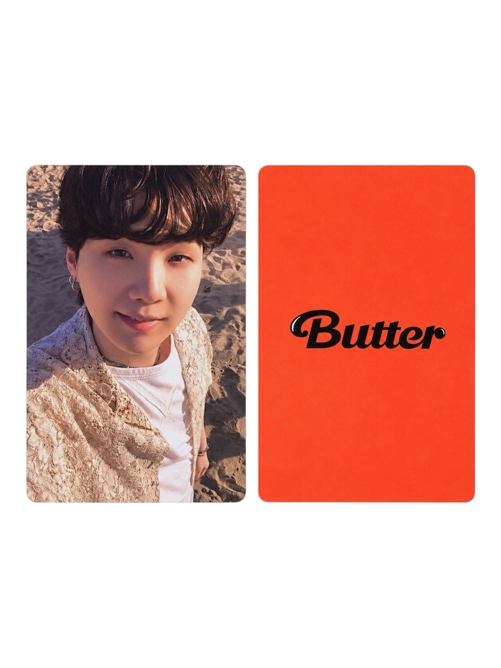BTS BUTTER: PEACHES VERSION SUGA PHOTO CARD - BRAND NEW